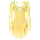 halpa Taitoluistelupuvut-Taitoluistelupuku Naisten Tyttöjen Luistimet Hameet Tumma harmaa Violetti Purppura Silmukka Spandex Erittäin elastinen Kouluts Harjoittelu Kilpailu Luisteluasu Käsintehty Klassinen Kristalli / Strassi