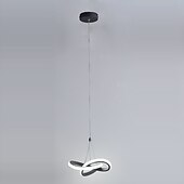 economico Luci Isola cucina-22cm 1-luce 15w mini lampada a sospensione led lampada ambiente alluminio nero bianco verniciato per soggiorno camera da letto sala da pranzo bianco caldo / bianco