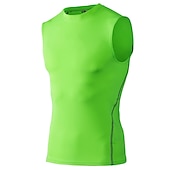 abordables Maillots Hombre-Hombre Camiseta sin mangas de gimnasio Camiseta sin Mangas de Compresión Sin Mangas Capa base Deportivo Otoño Poliéster Elastán Secado rápido Reductor del Sudor Entrenamiento de gimnasio Baloncesto