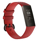 abordables Correas de reloj Fitbit-Ver Banda para Fitbit Charge 4 / Charge 3 / Charge 3 SE Silicona Reemplazo Correa Suave Ajustable Transpirable Correa Deportiva Pulsera