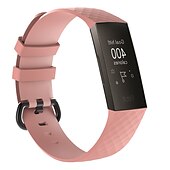 abordables Correas de reloj Fitbit-Ver Banda para Fitbit Charge 4 / Charge 3 / Charge 3 SE Silicona Reemplazo Correa Suave Ajustable Transpirable Correa Deportiva Pulsera