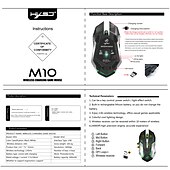 お買い得  マウス-hxsj m10 2.4ghzワイヤレスゲーミングマウス2400dpi内蔵バッテリー充電式7色バックライトブリージングコンフォートゲーマーマウス
