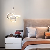 economico Luci Isola cucina-22cm 1-luce 15w mini lampada a sospensione led lampada ambiente alluminio nero bianco verniciato per soggiorno camera da letto sala da pranzo bianco caldo / bianco