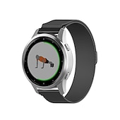 お買い得  ガーミン時計バンド-時計バンド のために ガーミン Forerunner 255S Music Venu 2S Vivoactive 4S Vivomove 3S ステンレス 置換 ストラップ 18mm 調整可 ミレネーゼループ リストバンド