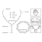baratos Conjuntos de Jóias-Conjunto de Jóias Pulseira For Mulheres Cristal Pérola Festa Casamento Presente Liga / Colar com Pérolas / Noivado / namorados
