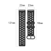 economico Cinturini per orologi Fitbit-Cinturino intelligente per Fitbit Versa 2 / Versa Lite / Versa SE / Versa Silicone Orologio intelligente Cinghia Soffice Traspirante Cinturino sportivo Sostituzione Polsino