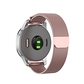 お買い得  ガーミン時計バンド-時計バンド のために ガーミン Forerunner 255S Music Venu 2S Vivoactive 4S Vivomove 3S ステンレス 置換 ストラップ 18mm 調整可 ミレネーゼループ リストバンド