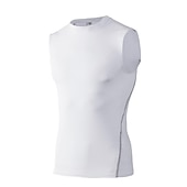abordables Maillots Hombre-Hombre Camiseta sin mangas de gimnasio Camiseta sin Mangas de Compresión Sin Mangas Capa base Deportivo Otoño Poliéster Elastán Secado rápido Reductor del Sudor Entrenamiento de gimnasio Baloncesto