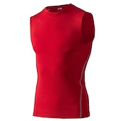 abordables Maillots Hombre-Hombre Camiseta sin mangas de gimnasio Camiseta sin Mangas de Compresión Sin Mangas Capa base Deportivo Otoño Poliéster Elastán Secado rápido Reductor del Sudor Entrenamiento de gimnasio Baloncesto