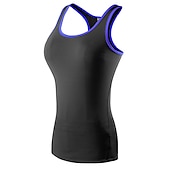 baratos Yoga Tops-Mulheres Regata de Corrida Regata Modeladora Costas Nadador Sem Manga Camada de base Atlético Elastano Respirável Secagem Rápida Treino de Ginástica Corrida Cooper Roupa de esporte Roupas Esportivas