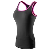 baratos Yoga Tops-Mulheres Regata de Corrida Regata Modeladora Costas Nadador Sem Manga Camada de base Atlético Elastano Respirável Secagem Rápida Treino de Ginástica Corrida Cooper Roupa de esporte Roupas Esportivas