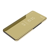 cheap iPhone Cases-Phone Case For iPhone 16 iPhone 15 Pro Max Plus iPhone 14 13 12 11 Pro Max Mini X XR XS Max 8 7 Plus Clear View Window Flip Cover with Stand Holder Auto Sleep Wake Mirror Plating PU Leather