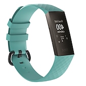 abordables Correas de reloj Fitbit-Ver Banda para Fitbit Charge 4 / Charge 3 / Charge 3 SE Silicona Reemplazo Correa Suave Ajustable Transpirable Correa Deportiva Pulsera