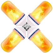 billige Kornpærer med LED-4 stk e27 led flamme lyspærer 99 led flimrende flamme lampe lyspære flamme effekt brann lamper emulering ferie dekorasjon halloween fest gave ac85-265v