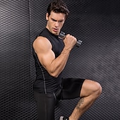 abordables Maillots Hombre-Hombre Camiseta sin mangas de gimnasio Camiseta sin Mangas de Compresión Sin Mangas Capa base Deportivo Otoño Poliéster Elastán Secado rápido Reductor del Sudor Entrenamiento de gimnasio Baloncesto