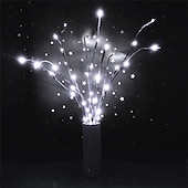 abordables Luces de Navidad-decoración navideña 75cm rama de sauce 20 leds luz de noche led flexible blanco cálido blanco multicolor día de acción de gracias fiesta impermeable de navidad decorativa pilas aa alimentadas