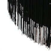 preiswerte Eiskunstlaufkleider-Eiskunstlaufkleid Damen Mädchen Eislaufen Kleider Schwarz Weiß Gelb Kreuz und quer Quaste Gitter Spandex Hochelastisch Wettbewerb Eiskunstlaufkleidung Ärmellos Latintanz Eislaufen Wintersport