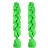 Недорогие Вязаные Крючком Волосы-Дреды / Искусственные локоны Прямой Искусственные волосы 24 дюймы Наращивание волос хохол Красный Черный 2шт Faux Locs парик Африканские косички Жен. фестиваль