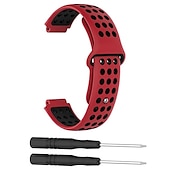 זול רצועות שעונים של Garmin-צפו בנד ל גרמין Forerunner 220/230/235/620/630/735XT Approach S20 / S6 / S5 סיליקון רך תַחֲלִיף רצועה עם כלי ההסרה מתכוונן רצועת ספורט צמיד