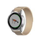 お買い得  ガーミン時計バンド-時計バンド のために ガーミン Forerunner 255S Music Venu 2S Vivoactive 4S Vivomove 3S ステンレス 置換 ストラップ 18mm 調整可 ミレネーゼループ リストバンド