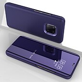 お買い得  その他のスマホケース-電話 ケース 用途 Huawei フルボディーケース フリップケース Nova 8 Pro Nova 8 P40 P40 Pro メイト40 Mate 40 Pro メイト40ライト メイト10プロ Huawei Mate20プロ nova 8 SE ミラー フリップ オートスリープ / ウェイクアップ ソリッド PUレザー PC