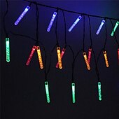 abordables Lumières de cordes solaires-Guirlande lumineuse solaire d&#039;extérieur de 5 m, 20 LED à bulles avec blanc chaud, RVB, blanc et bleu, lampe de jardin solaire d&#039;extérieur étanche avec support de montage pour fête de mariage Noël