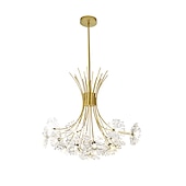 cheap Chandeliers-77 cm Modern Firework Chandeliers 19 Lights Crystal Dandelion Chandelier Pendant Lights  Fixtures Sputnik  Globe Design Artistic Nordic Style Living Room Bedroom Restaurant Flower Design