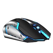 お買い得  マウス-hxsj m10 2.4ghzワイヤレスゲーミングマウス2400dpi内蔵バッテリー充電式7色バックライトブリージングコンフォートゲーマーマウス