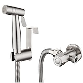 cheap Bidet Faucets-Handheld Bidet Toilet Sprayer, Stainless Steel Bathroom Cleaning Accessories Shower Head Hose for Personal Hygiene,Pet Bath,Cloth Diaper,Mop Pool,Washing Mac