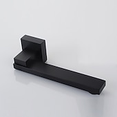 お買い得  壁掛け水栓金具-バスルームのシンクの蛇口 - シングル 幅150 x 長さ200cm ブラック 壁式 シングルハンドル二つの穴Bath Taps / 真鍮