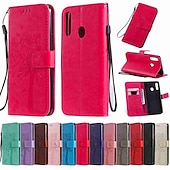cheap Samsung Cases-Phone Case For Samsung Galaxy S24 S23 S22 S21 Ultra Plus A72 A32 A52 A42 Wallet Case with Stand Holder Flip Wallet Tree PU Leather