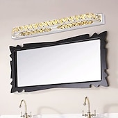 levne Toaletky-led zrcadlo přední lampa křišťálová nerezová ocel 14w 56cm koupelnové osvětlení železné nástěnné svítidlo ip24 90-240v led marnost světla