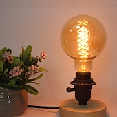 economico Lampadine a incandescenza-4pcs 40 W E26 / E27 G80 Giallo caldo 2200 k Incandescente Vintage Edison Lampadina 220-240 V / 110-130 V