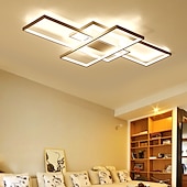 ieftine Lumini Reglabile-Plafoniera led cu 3 lumini de 105 cm aluminiu cu model geometric lumina liniara cu incasare stil modern finisaje vopsite reglabile lumini pentru sufragerie birou reglabile doar cu telecomanda