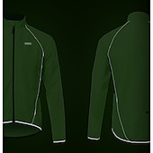 cheap Men&#039;s Jackets &amp; Gilets-Arsuxeo Men&#039;s Cycling Jacket Rain Jacket Winter Waterproof Windproof UV Protection Breathable Bike Jacket Windbreaker Mountain Bike MTB Road Bike Cycling City Bike Cycling Black Orange Green Bike Wear