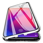 cheap iPhone Cases-Magnetic Metal Frame Tempered Glass Case for iPhone 16e 16 15 Pro Max Plus 14 13 12 11 Pro Max Mini X XR XS Max 8 7 Plus – Full Body Clear Cover Shockproof Anti-Fall Design