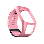 رخيصةأون عصابات الساعات الأخرى-حزام إلى TomTom Adventure Golfer 2, Runner Spark 3/2 Cardio+Music سيليكون إستبدال حزام مطاط متنفس عصابة الرياضة معصمه