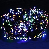 economico Plug in elettrico-elegante ricevimento di matrimonio festa luci a stringa set luci a stringa per esterni 100m 500 led bianco caldo rgb bianco natale festa di nozze decorazione vacanza spina ue spina uk 220-240v cavo