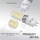 お買い得  LEDコーンライト-1個は球根g12 16wによって導かれた120leds球根160w g12の白熱取り替えライトによって導かれた通りの倉庫のためのトウモロコシの球根の暖かい白く冷たい白85-265 vを導きました