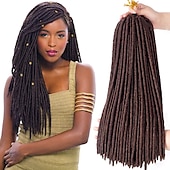 cheap Crochet Hair-Faux Locs Dreadlocks Nu Locs Box Braids Synthetic Hair Braiding Hair 24 roots / pack