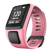 رخيصةأون عصابات الساعات الأخرى-حزام إلى TomTom Adventure Golfer 2, Runner Spark 3/2 Cardio+Music سيليكون إستبدال حزام مطاط متنفس عصابة الرياضة معصمه