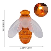 cheap Solar String Lights-Outdoor Solar Bee String Lights, 20 LEDs Waterproof Garden Fairy Lights with 8 Modes, Solar-Powered LED Lights for Outdoor Terrace, Flowers, Trees &amp; Party Decorations