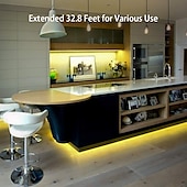 preiswerte Wasserdichte Streifenlichter-LED Lichtband LED-Streifen Lichter wasserdicht 2x5m RGB Tiktok Lichter 5050 smd 10mm Lichtsätze 300 LEDs mit 44key ir Controller 50w 12v 4a Netzteil Soft Light Strip Kit