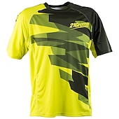 abordables Maillots pour hommes-Homme Maillot Velo Cyclisme Maillot de descente Manche Courte Hiver Noir Bleu Orange Vélo Maillot Résistant aux UV Respirable Séchage rapide Poche arrière Polyester Des sports Couleur unie Avec