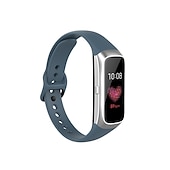 Недорогие Ремешки для часов Samsung-Ремешок для часов для Samsung Galaxy Fit SM-R370 силиконовый Замена Ремень Мягкость Эластичный Дышащий Спортивный ремешок Браслет