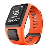 رخيصةأون عصابات الساعات الأخرى-حزام إلى TomTom Adventure Golfer 2, Runner Spark 3/2 Cardio+Music سيليكون إستبدال حزام مطاط متنفس عصابة الرياضة معصمه