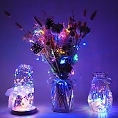 economico Striscie luci a batteria-2 m led luci stringa fata 100 pz 20 led luci filo di rame multi colore per la decorazione del regalo della camera da letto del partito di festa di nozze