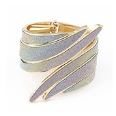 abordables Bracelets et bracelets rigides-Bracelet jonc large, manchette creuse, déclaration de fête, bracelet ouvert vintage en alliage pour dames, bijoux arc-en-ciel / arc-en-ciel / blanc pour cadeaux