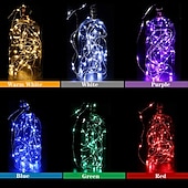economico Striscie luci a batteria-2 m led luci stringa fata 100 pz 20 led luci filo di rame multi colore per la decorazione del regalo della camera da letto del partito di festa di nozze