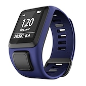 رخيصةأون عصابات الساعات الأخرى-حزام إلى TomTom Adventure Golfer 2, Runner Spark 3/2 Cardio+Music سيليكون إستبدال حزام مطاط متنفس عصابة الرياضة معصمه